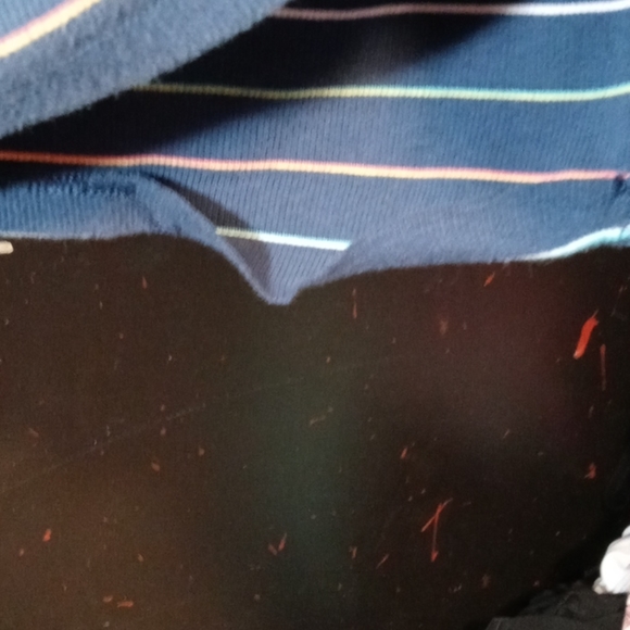 Navy striped ribbed tank - Picture 2 of 4